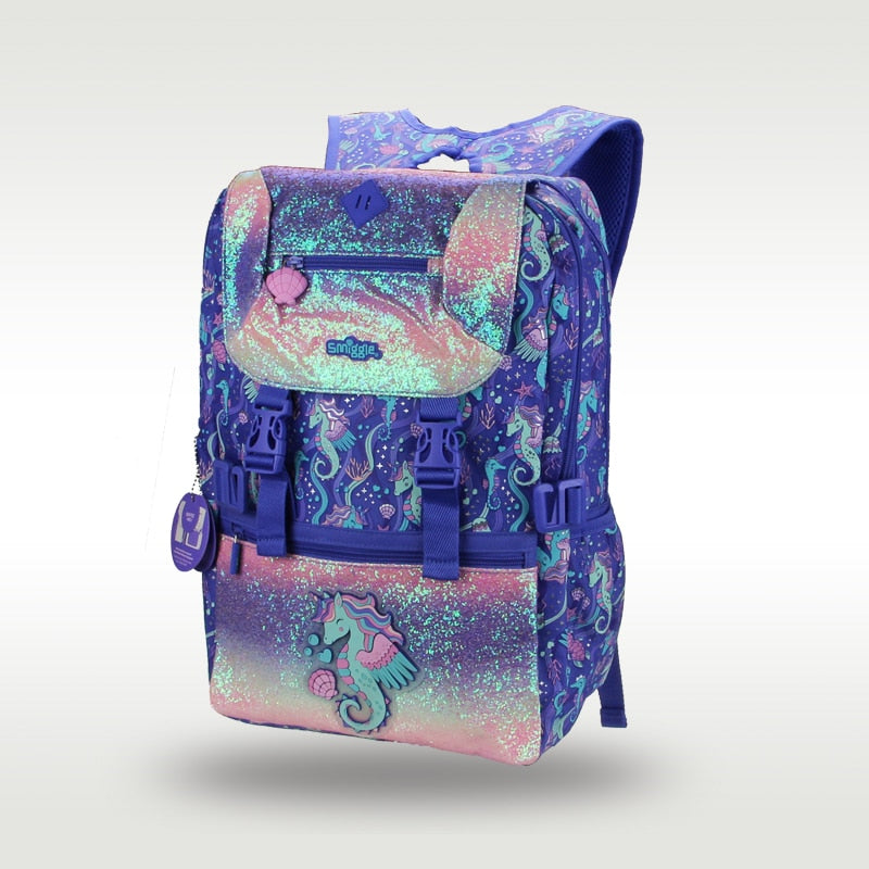 Smiggle Purple Iridescent Seahorse Backpack Jadey s Closet