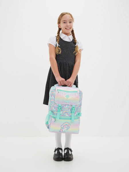 Smiggle® Pastel Unicorn Sparkly Extra Large Capacity Backpack & Accessories