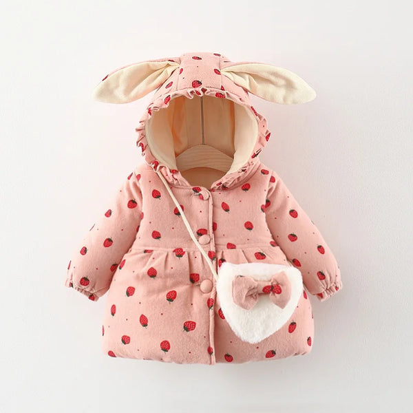 Snuggle Bunny Soft Jacket & Purse Set for Baby & Toddler Girls