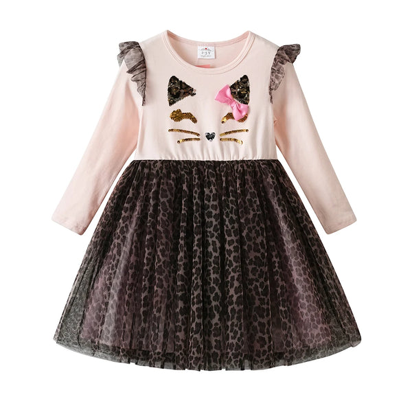 Leopard Princess Tulle Twirl Dress