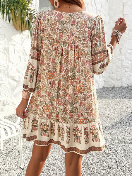 Annie Floral Boho Shift Dress for Women & Teens