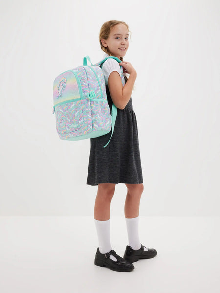 Smiggle® Pastel Unicorn Sparkly Large Capacity Backpack & Accessories