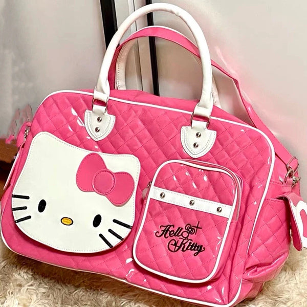 Sanrio Hello Kitty Large Capacity Patent Crossbody Bag