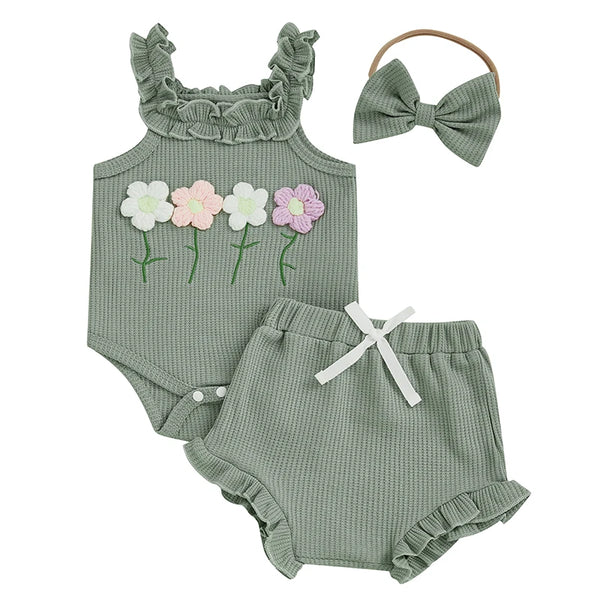 All in Bloom Outfit for Baby Girl