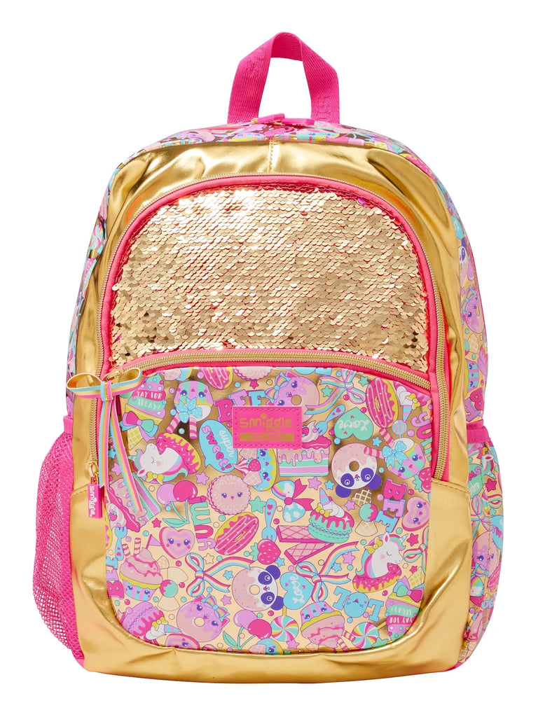 Smiggle Gold Flip Sequin Birthday Sweet Treats Backpack Set Jadey s Closet