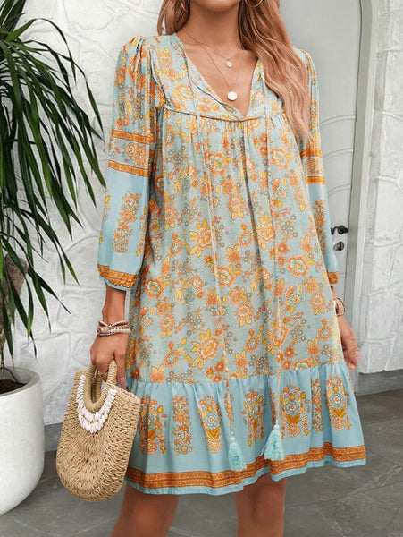Annie Floral Boho Shift Dress for Women & Teens
