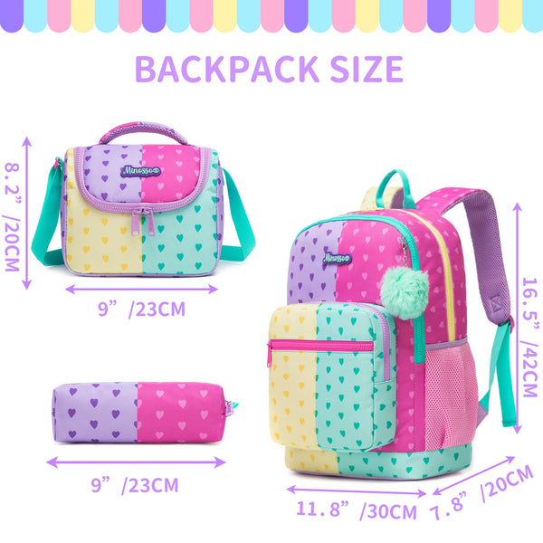 Princess of Hearts 3-Piece Backpack Set
