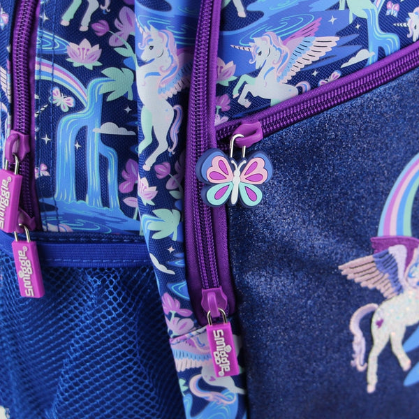 Smiggle Girls Starry Unicorn Pegasus Large Capacity Backpack