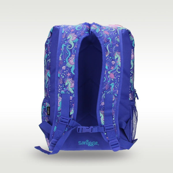 Smiggle Purple Iridescent Seahorse Backpack