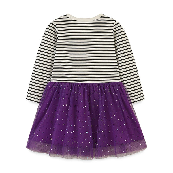 Sparkly Halloween Kitty Tulle Twirl Dress for Toddlers & Little Girls