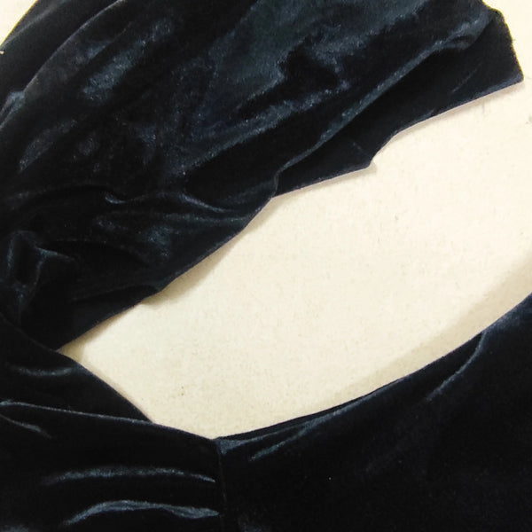 Lady Morticia Addams Long Train Velvet Dress Costume