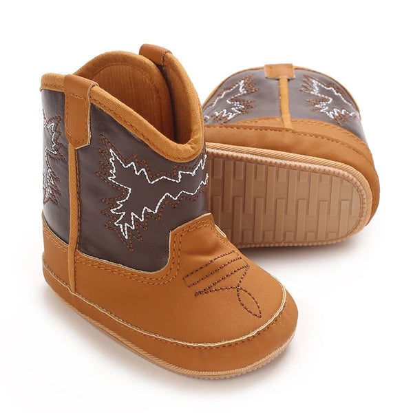 Western Girl Brown Boots for Baby Girl