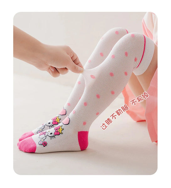 3 Pack: Hello Kitty™, Cinnamoroll™, Kuromi™ or MyMelody™ Knee High Socks for Girls