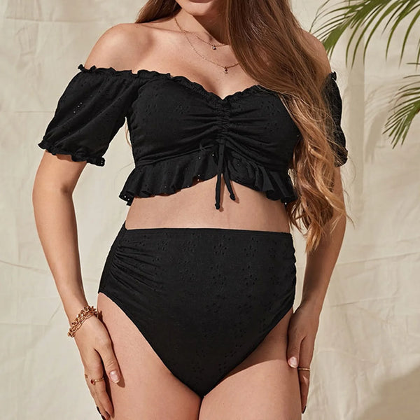 Ariel Eyelet Maternity Bikini Swimsuit
