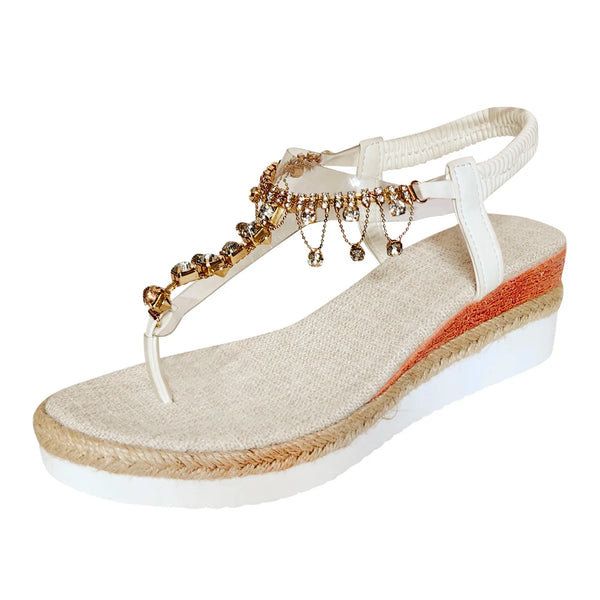 Ellie Boho Rhinestone Sandals for Women & Teens