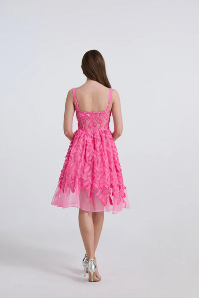 Lacy Vineyard Spaghetti Strap Sweetheart Special Occasion Dress