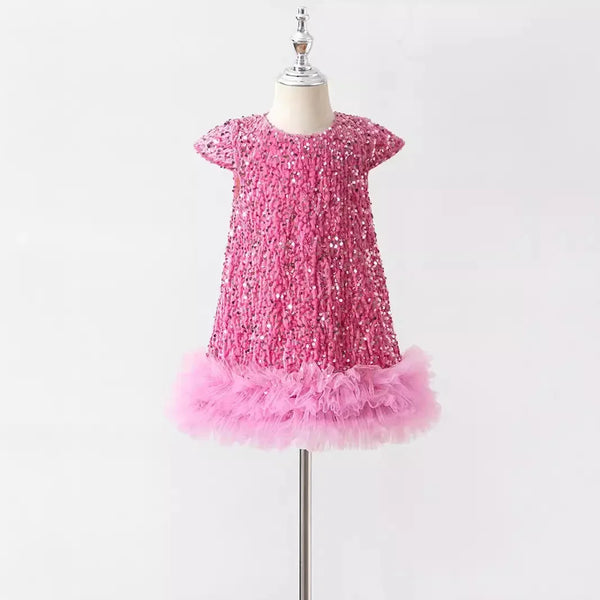 Cristabella Sequin Party Dress for Toddler & Little Girls