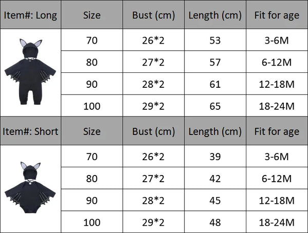 Baby Bat Jumpsuit Costume for Baby