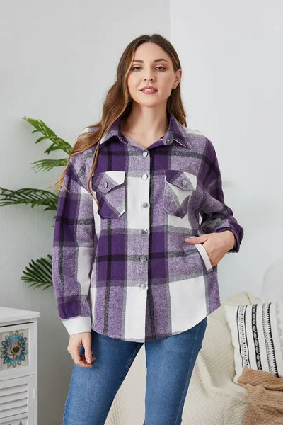 Mommy & Me Classic Plaid Button-Down Shackets for Women & Girls