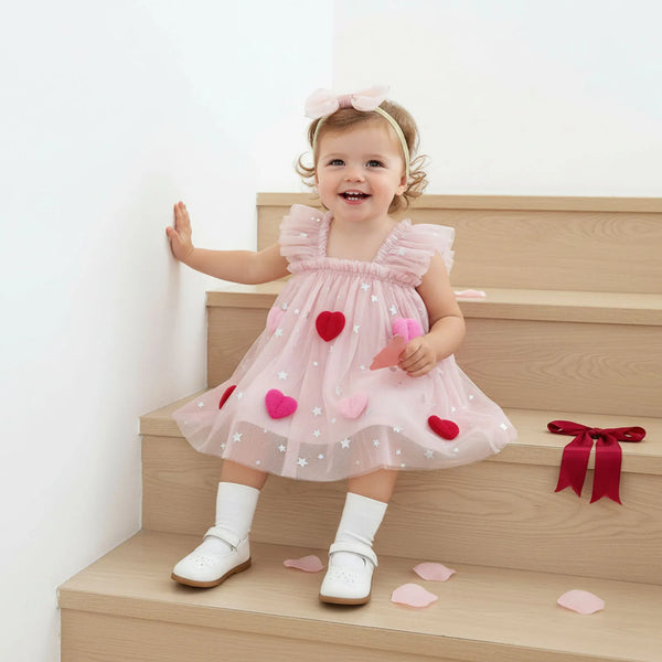 Isabella Sparkly Hearts Tutu Dress for Baby Girls