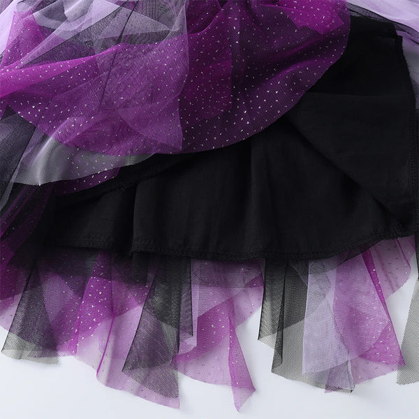 Glam Skull Sparkly Tulle Twirl Dress for Girls