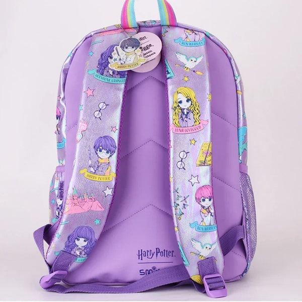 Smiggle Purple Harry Potter Anime Backpack & Accessories