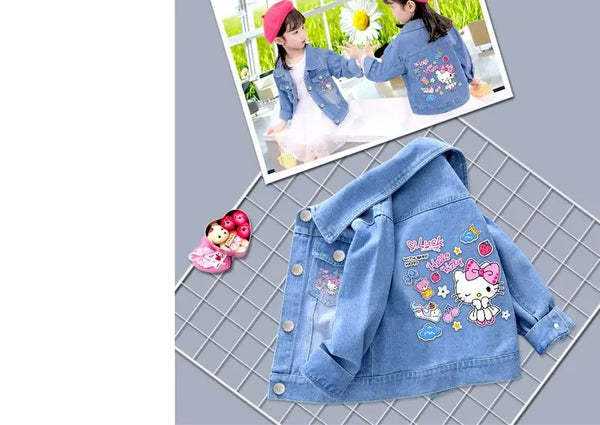 Hello Kitty & Friends Lightweight Denim Jacket for Babies, Toddlers & Little Girls