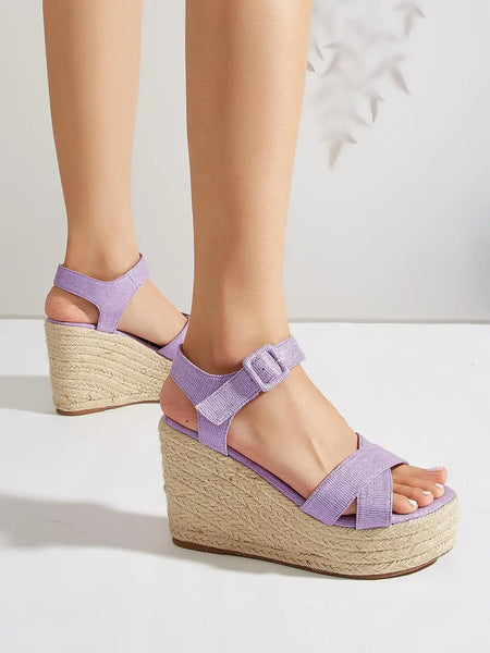 Piama Cross-Top Wedge