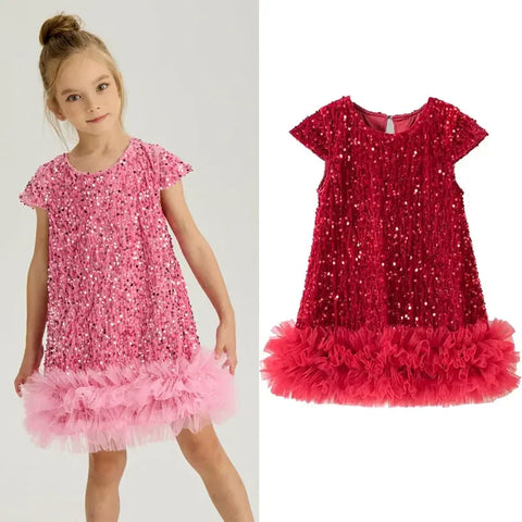 Cristabella Sequin Party Dress for Toddler & Little Girls