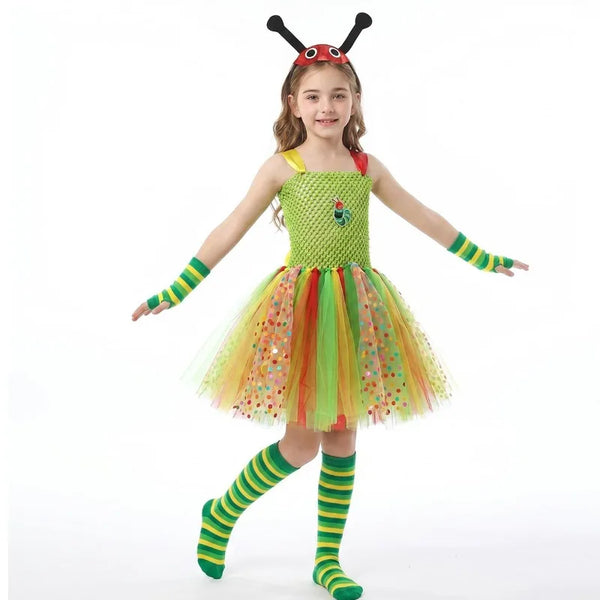 Cutie Caterpillar 4-Piece Costume for Girls