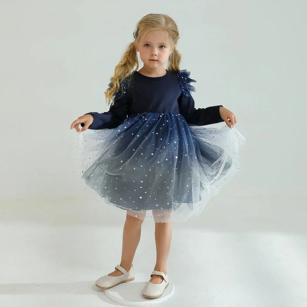 Reema Stars Sparkly Princess Dress