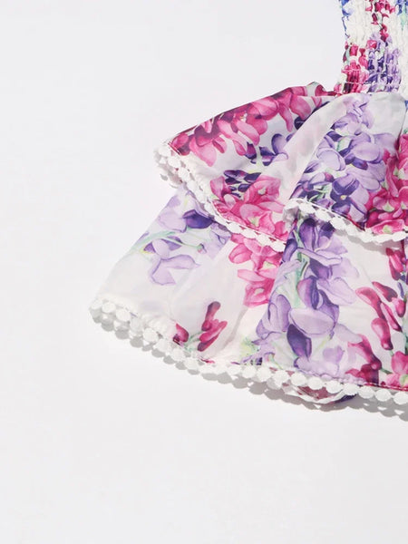 Lilac Bunches Party Dress