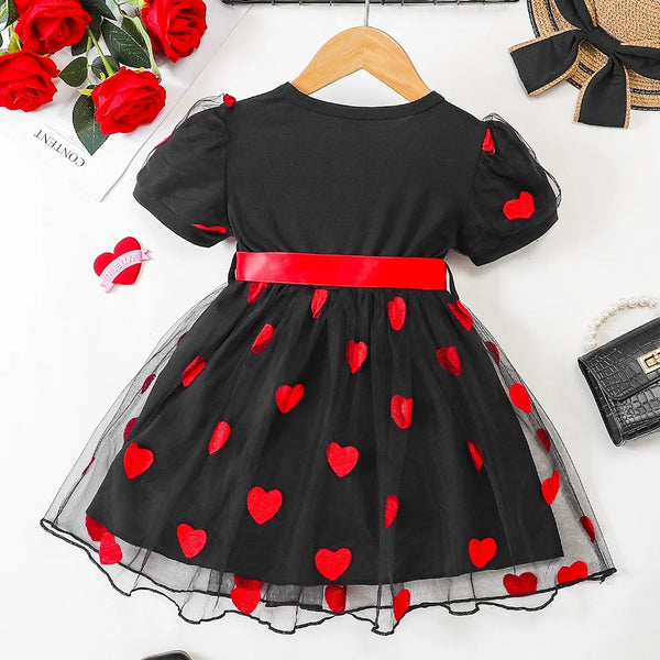 The Princess of Hearts Party Dress for Little Girls
