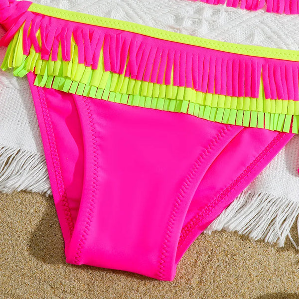 The Neon Fringe-kini for Girls & Tweens