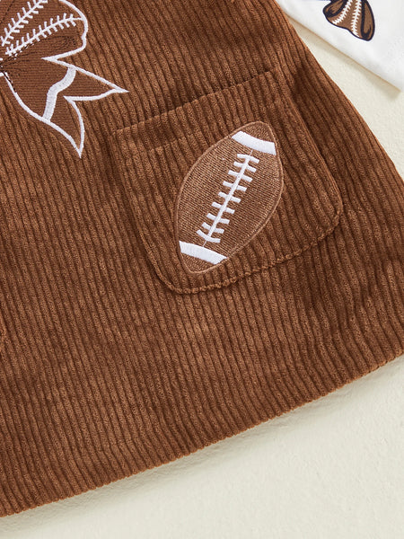 Game Day Football Cutie 3-Piece Outfit for Baby & Toddler Girls