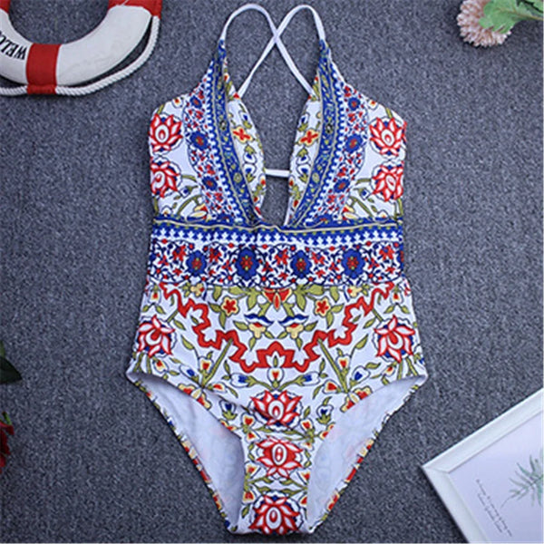 Mesa Deep V Tie-Back One-Piece for Women & Tees