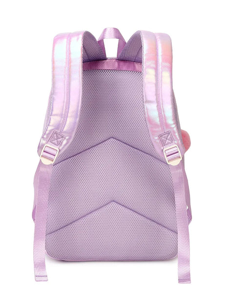 So Shiny Smooth Iridescent Backpack Set