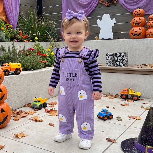Happy Little Boo 3-Piece Outfit Set for Baby & Toddler Girls