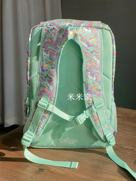 Smiggle® Pastel Unicorn Sparkly Extra Large Capacity Backpack & Accessories