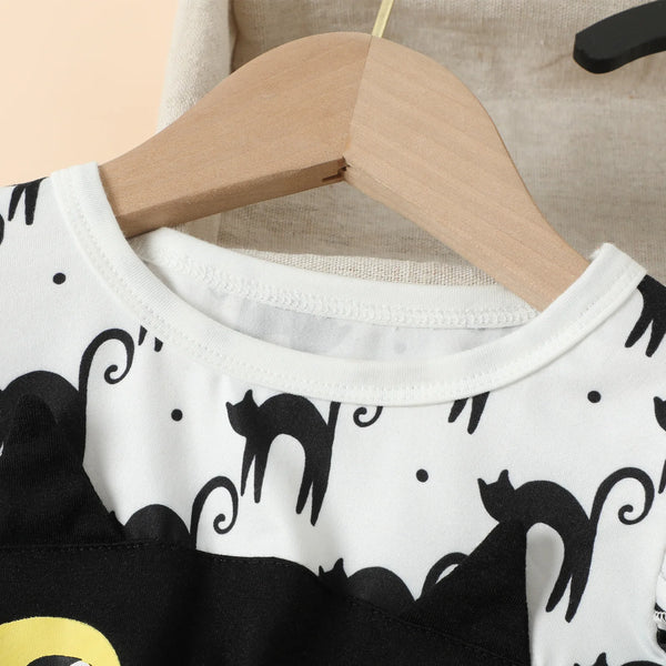 Cat Eyes Twirl Dress for Little Girls