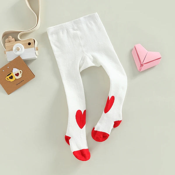 The Helena Heart Tights for Baby Girl
