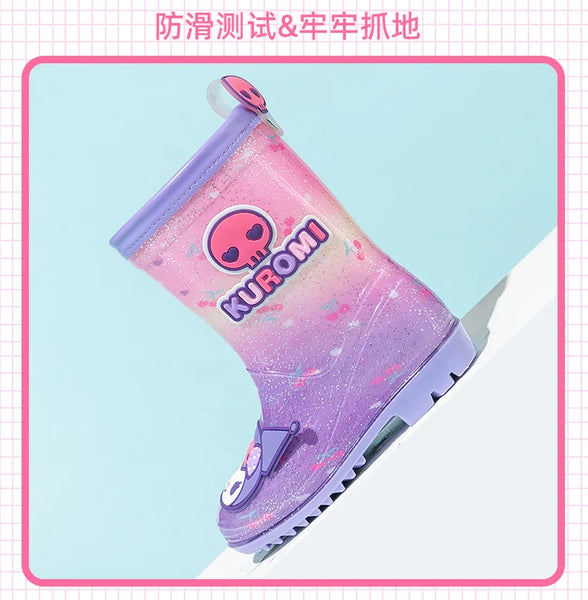 Purple Love Kuromi™ Rain Boots for Girls