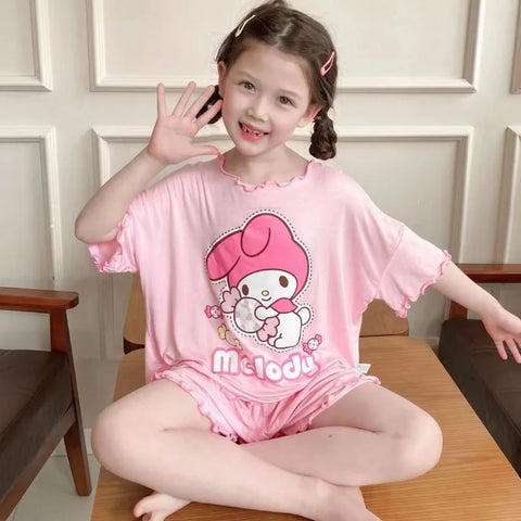 My Melody Super Soft Knit Shorts & Top PJ/Lounge Set for Girls