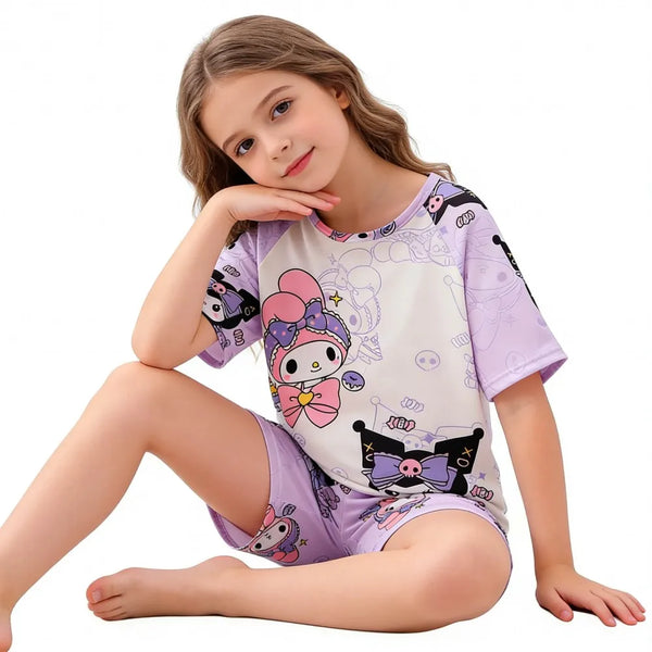 Best Friends Hello Kitty™, Cinnamoroll™, Kuromi™ or MyMelody™ Pajama Set for Girls