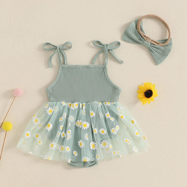 Summer Daisies Romper Dress Outfit