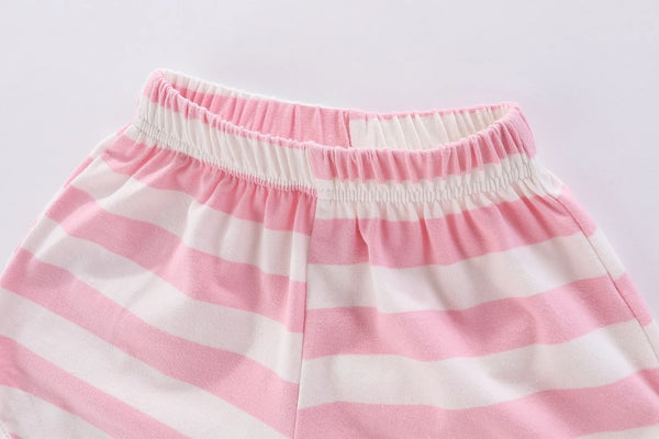 The Star & Stripes Shoulder Cut-Out Lounge Outfit for Girls