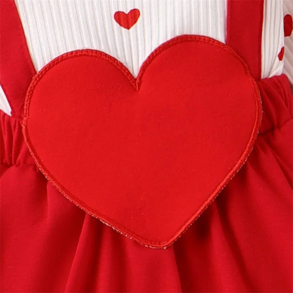 The Heather Heart Romper Dress