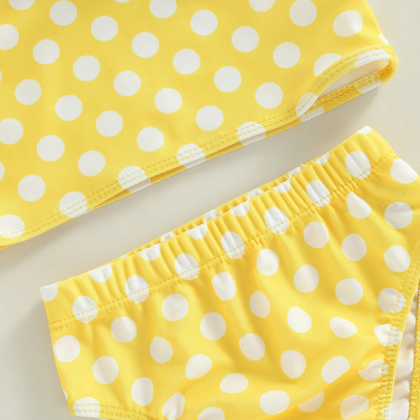Cutie Sprinkles & Polka-dots Swimwear Set for Baby & Toddler Girls