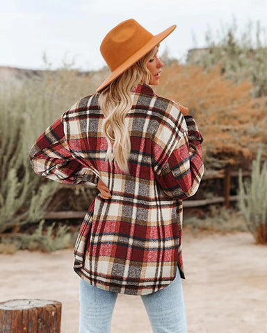 Zila Thick Plaid Shacket