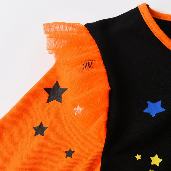 Peek-a-Boo Kitty Pumpkin Outfit for Girls